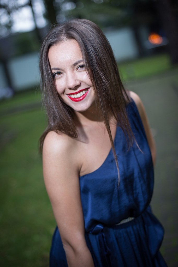 cheerful bride from Ukraine