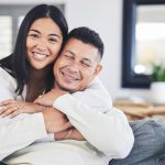 happy man with his Chinese wife online